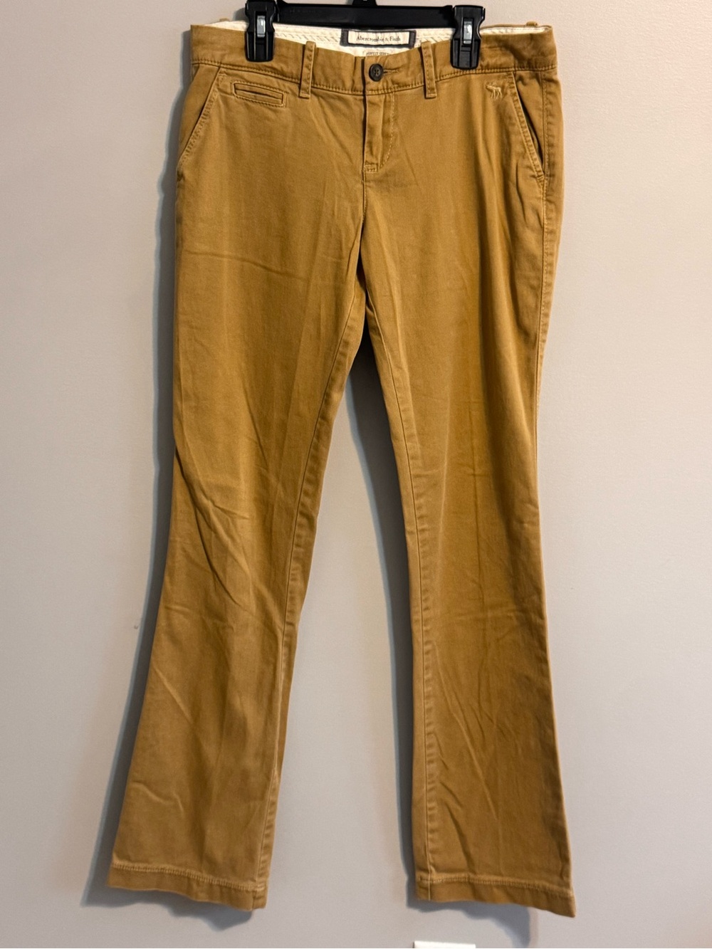 Abercrombie & Fitch Perfect‎ Stretch Flare Chino Pants Tan Size 4R